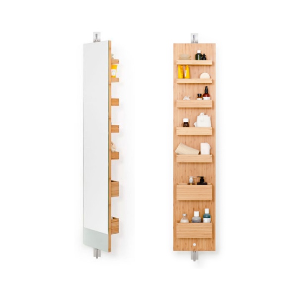 Arena Bamboo Revolve Storage Mirror